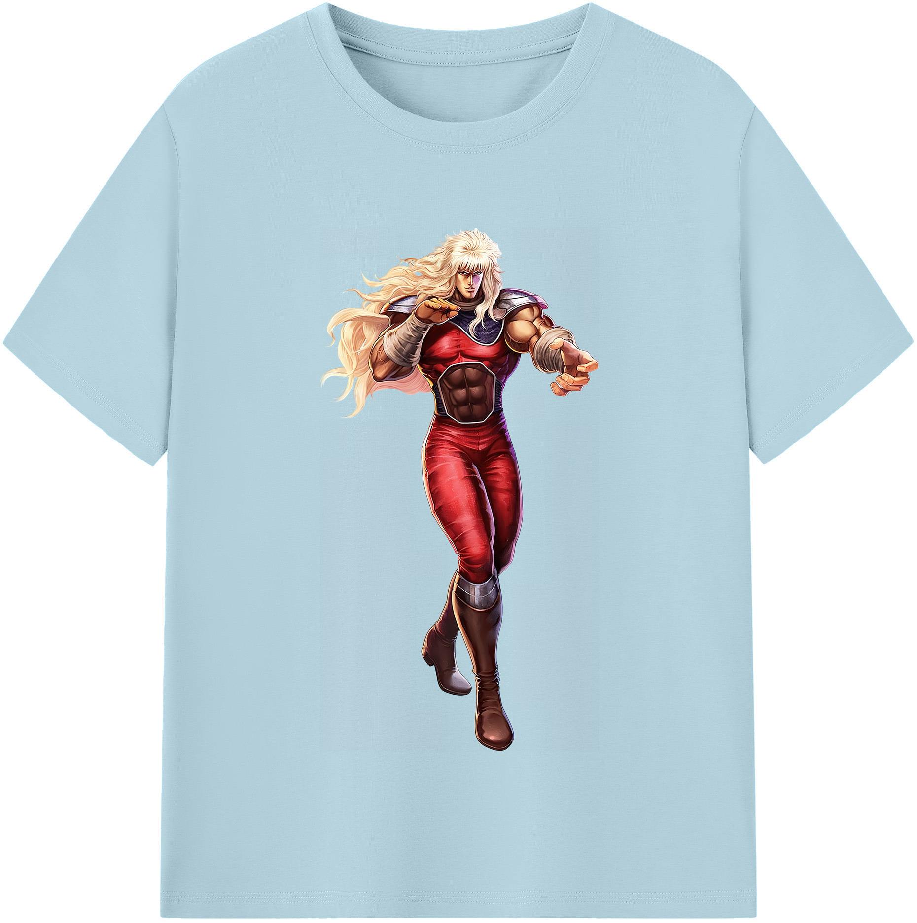 （画像用） 北斗の拳 Fist of the North Star 綿100％半袖Tシャツ（フロントプリント）
